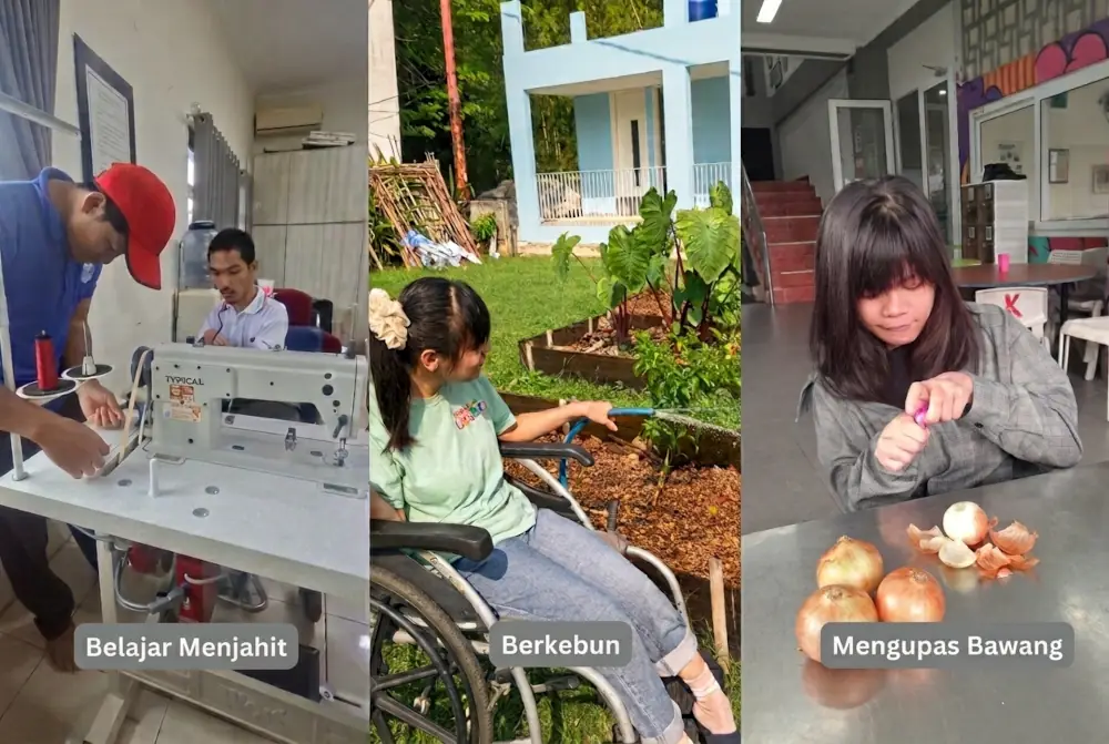 bina diri kegiatan belajar anak disabilitas